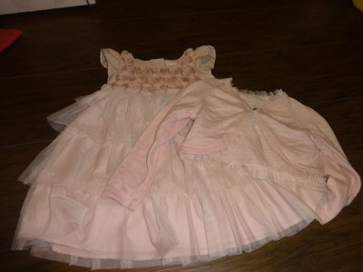 next pink baby dress
