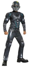 Spartan Locke Muscle Child Costume Boys Jumpsuit Halloween Dress Up Disguise