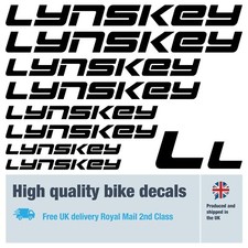 Lynskey bike labels / decals / stickers, 5 years external quality 25 pack 