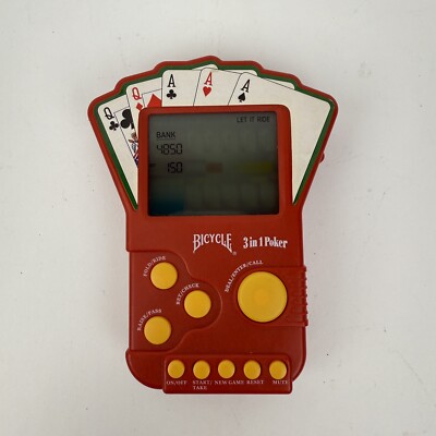 Bicycle 3 In 1 Poker Techno Source Handheld Electronic Game 