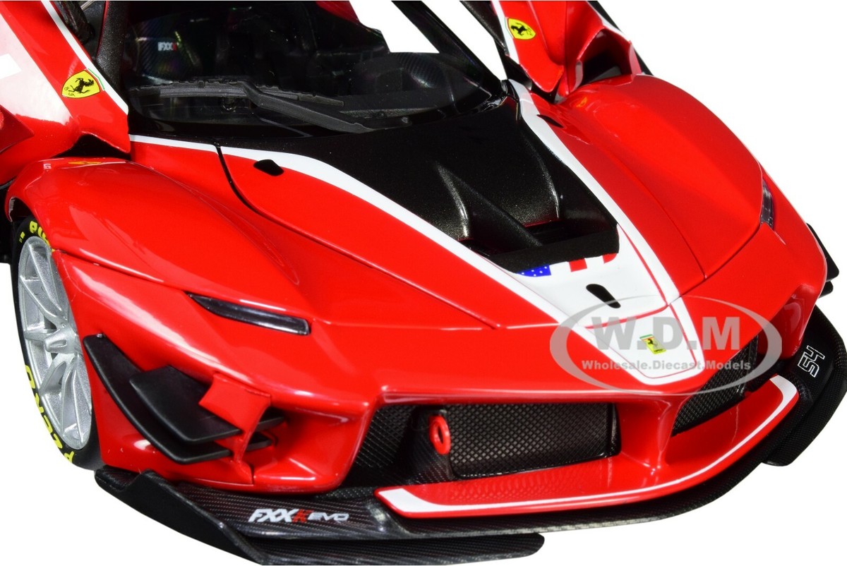 FERRARI FXX K EVO #54 MICHAEL LUZICH 1/18 DIECAST MODEL CAR