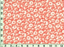 Light Orange Flowers on Darker Orange Quilting Sewing Fabric by Yard 220