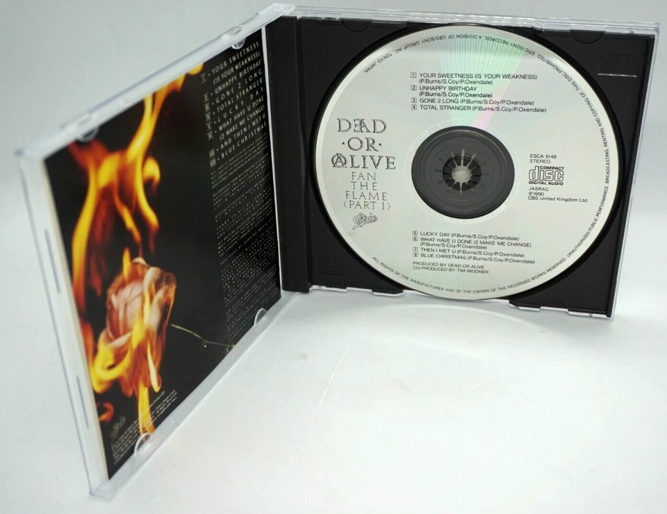 Dead Or Alive : Fan The Flame - Part 1  CD Album (JAPAN  1990 Press) No OBI -HTF - Image 3 of 3