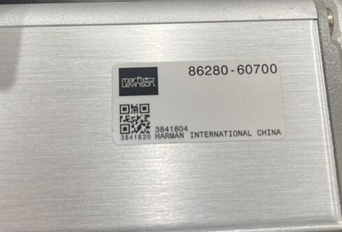 2014 2021 LEXUS GX460 RADIO NAVIGATION MARK LEVINSON AMPLIFIER AMP