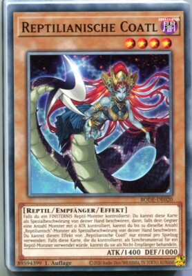 Yu-GI-OH Reptilianische Coatl Common BODE-DE020