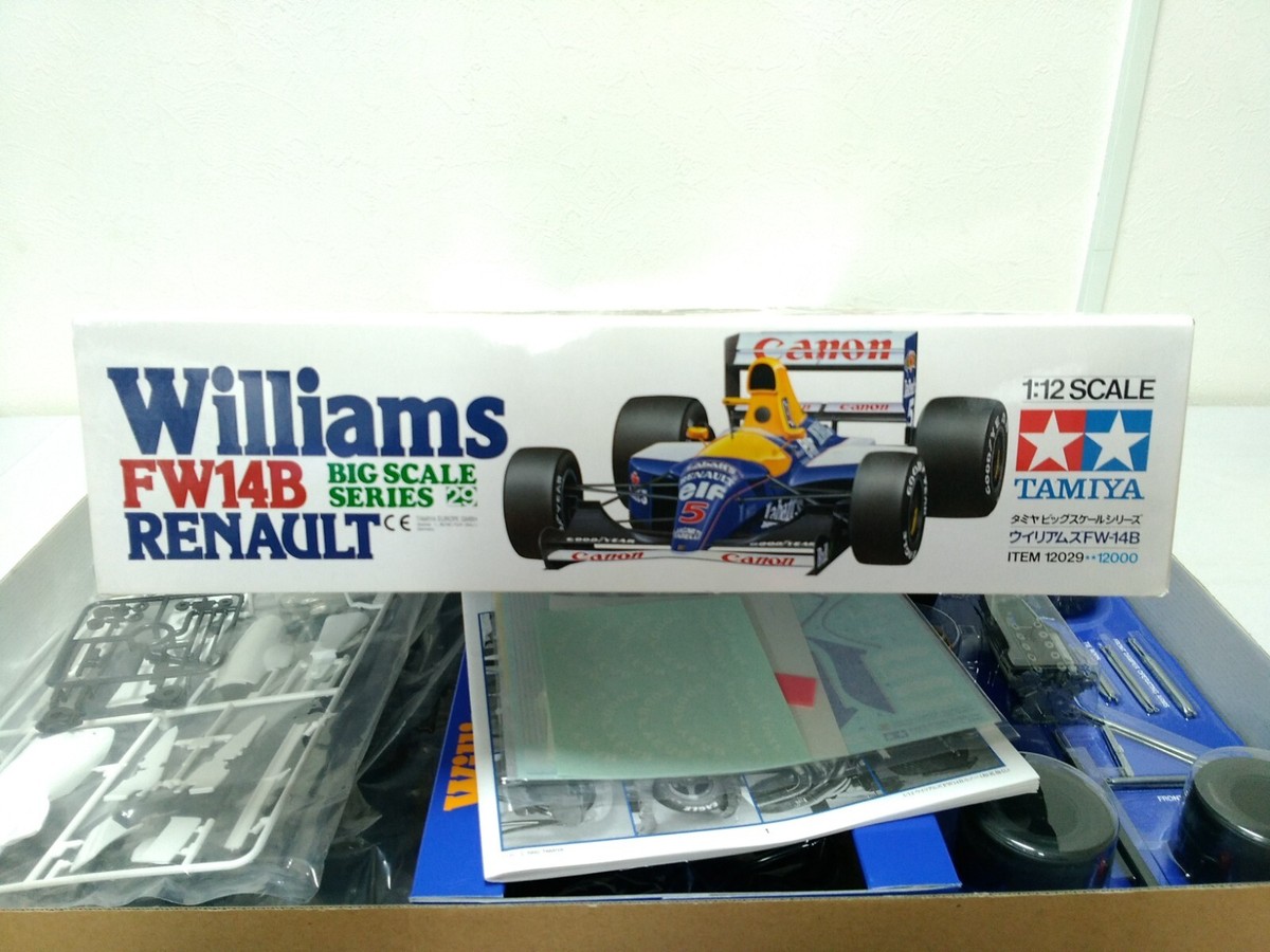 TAMIYA 1/12 WILLIAMS FW14B RENAULT Big Scale Model Kit 12029 TAMIYA 1/12 WILLIAMS FW14B RENAULT Big Scale Model Kit 12029