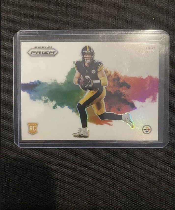 2022 Panini Prizm Football Kenny Pickett Colorblast SSP Case Hit CB-13 Rookie RC
