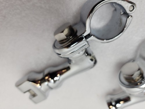 Harley Davidson OEM Adjustable Highway Pegs Brackets Parts ONLY Chrome - Bild 14 von 17