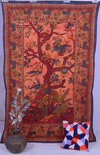 Tages-decke Tree of Live Lebensbaum Wandbehang Bettüberwurf Indien Dekotuch Goa