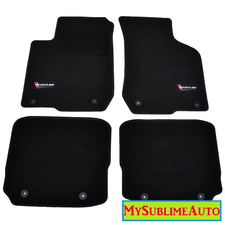 Tapis de sol Audi A3 8L Quattro S3 anti glisse en velours Sportline