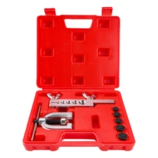 5-hole Flanging Reamer Double Flaring Brake Line Tool Kits w/Mini Pipe Cutter A