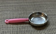 Vintage Barbie Tyco Kitchen Littles Cookware 90s SINGLE PAN with Pink handle