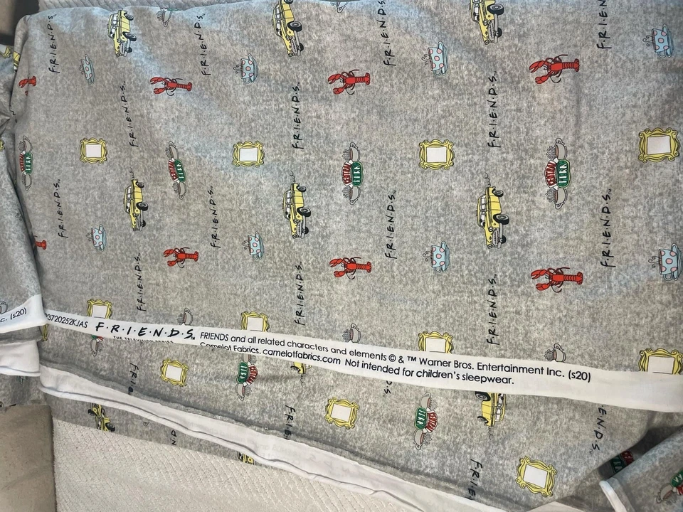 Friends TV Show Bulk Fabric Yardage ~4 Yards Approx 60x144 Jersey Type Fabric - Image 2 of 2