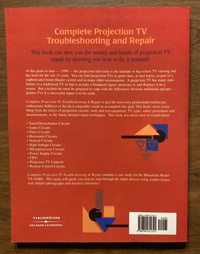COMPLETE PROJECTION TV TROUBLESHOOTING & REPAIR by Joe Desposito 1998 Television - Imagen 17 de 24