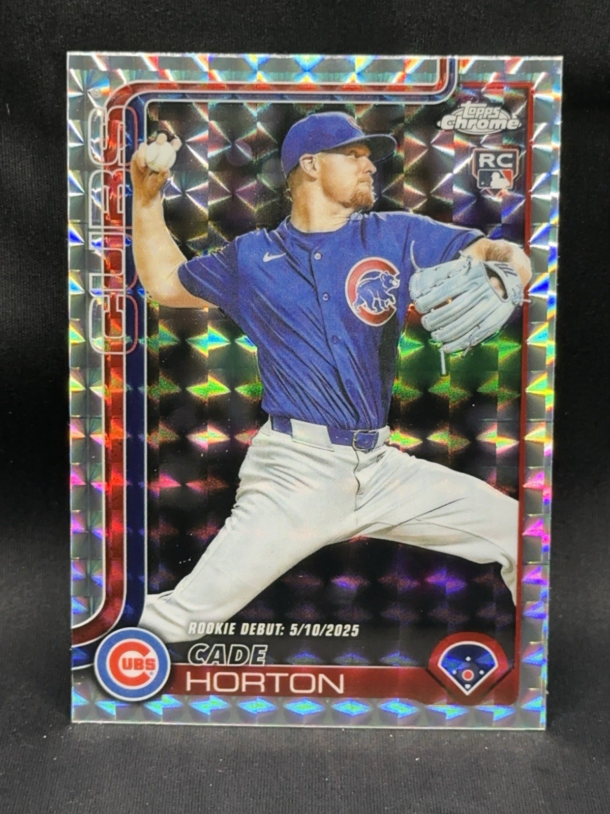 2025 Topps Chrome Update Cade Horton RC Geometric Refractor Rookie #USC102 Cubs