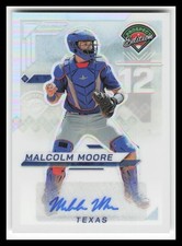 2025 Panini Prospect Edition Holo Ticket Auto Prizms Silver #89 Malcolm Moore