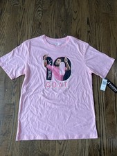 MESSI Collection PINK G.O.A.T. SOCCER FUTBAL YOUTH T-Shirt SIZE XL 18 NEW