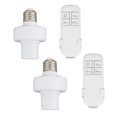 Wireless Remote Control Light Lamp E27 Screw Bulb Base Holder Cap Socket Switch