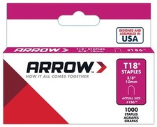 Arrow T18-3/8 Box of 5000 T-18 3/8" Staples