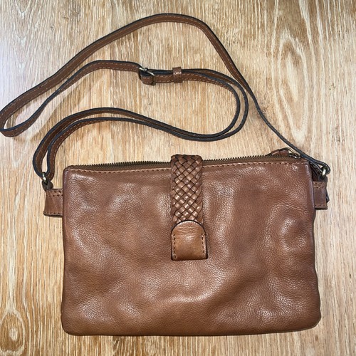 Einzigartige Handarbeit von Handwerkern in Indien Leder Umhängetasche Handtasche Tasche