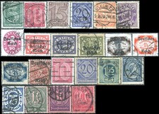 GERMANY/ALLEMAGNE "SERVICE/OFFICIAL" 22 Timbres/stamps 1920-1922  Obl/Used