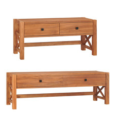 TV-Schrank Fernsehtisch Schrank Unterschrank Fernsehschrank Lowboard Teakholz