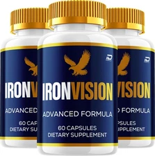 (3 Pack) Iron Vision Eye Support Supplement – IronVision Capsules Eye Vitamins