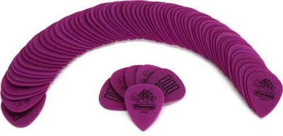 Dunlop Tortex TIII Guitar Picks - 1.14mm Purple (72-pack) (3-pack) Bundle