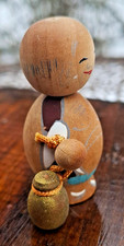 Kokeshi Holz Figur aus Japan 5 cm alte Handarbeit - Rarität Souvenir Sammler