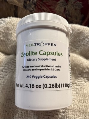 Zeolite 240 Capsules | Detox | Clinoptilolite | 3X Activated | Natural Minerals