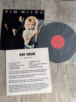 Kim Wilde - Kim Wilde Promo Red Label Test Press Signed Vinyl LP Extremely Rare
