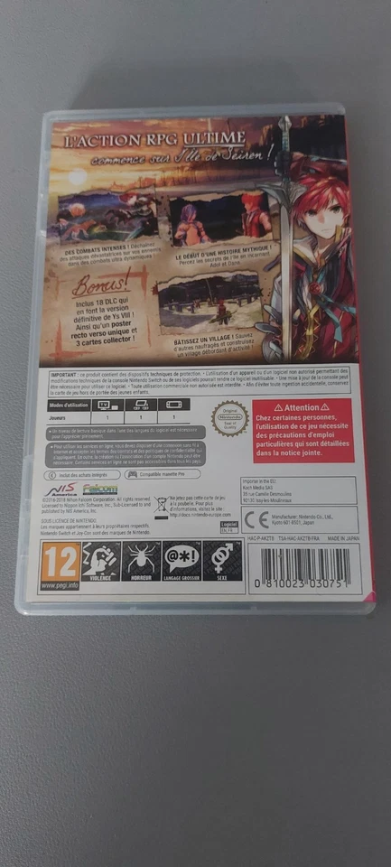 YS VIII LACRIMOSA OF DANA - NINTENDO SWITCH, photo 2 sur 3