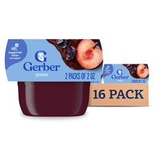 Gerber Stage 1 Baby Food, Prune Puree Tubs, No Artificial Colors or Flavors,