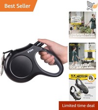 Retractable Dog Leash Heavy Duty 16 ft Large Breed Tangle Free Black