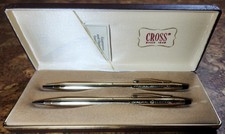 Cross GENERAL ELECTRIC 1/20 10K Gold Filled GF Pen Pencil Set in Orig Box VGC