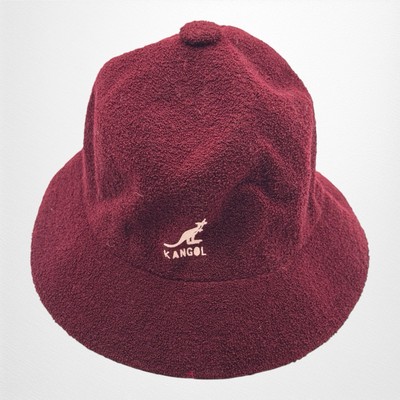Kangol Bucket Hat Size Small Red Bermuda Casual Hip Hop 80s 90s Streetwear NYC