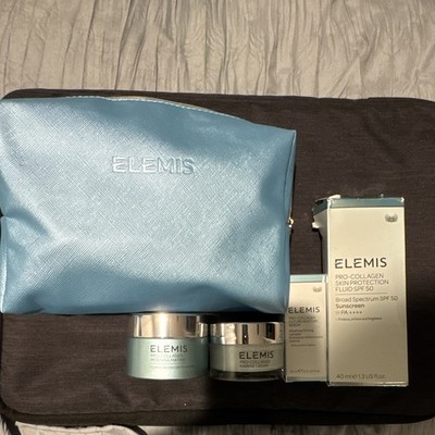 Elemis Kit: Pro Collagen Morning Matrix, Marine Cream, Restore Serum, SPF $599