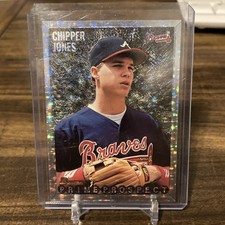 1995 Bowman Prime Prospect Chipper Jones Rookie # 262 Atlanta Braves Silver Foil