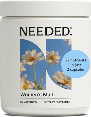 Needed. Multivitamin for Women with 22 Vitamins, Minerals and Antioxidants - D