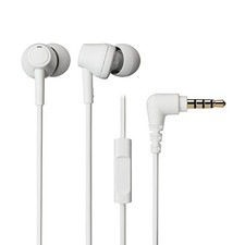 Audio-Technica ATH-CK350XiS WH Earphones Wired Remote Control Microphone In-Ear