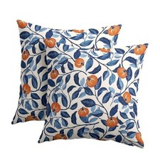 Fall Pillow Covers 18x18 Inch Blue and 18" x 18" Pack of 2 Fall Pumpkin Blue