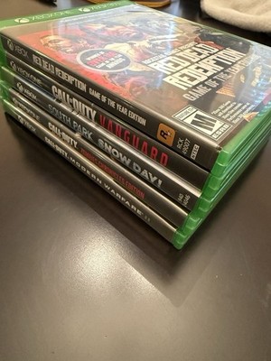 Xbox One 6 Games Bundle Lot COD MWII BO3 Red Dead Redemption Game Of The Year