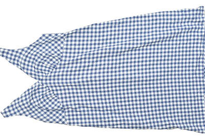 Old Navy Women's 3X Blue Gingham Linen Blend Sleeveless Midi Dress Smocked Back