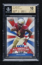 2017 Leaf Draft All-American Dalvin Cook #AA-07 BGS 10 PRISTINE e8i