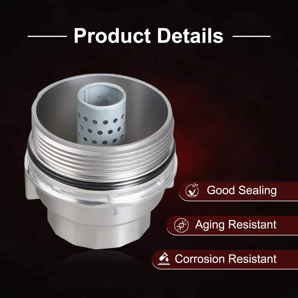 Soporte de tapa de carcasa de filtro de aceite + enchufe para Lexus ES300h ES350 GS450h IS250 IS350 Foto 3 de 4