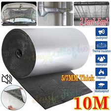 10m 7mm Camper Van Insulation Thermal Thermo Liner Foil Foam Sound Deadening Car
