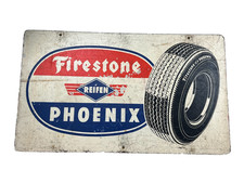 Werbe Schild FIRESTONE PHOENIX Reifen Werbung...