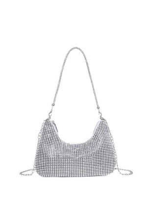 Verdusa Women's Rhinestone Clutch Purses Wedding Shiny Evening Bags Glitter S...