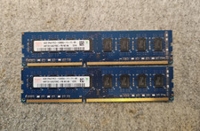 Lot of TWO 4GB Hynix DDR3 1600MHz PC3-12800U HMT351U6CFR8C-PB