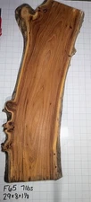 F65 Siberian Elm Burl Live Edge Slab 29x8x1 1/8 DIY project board 14%mc
